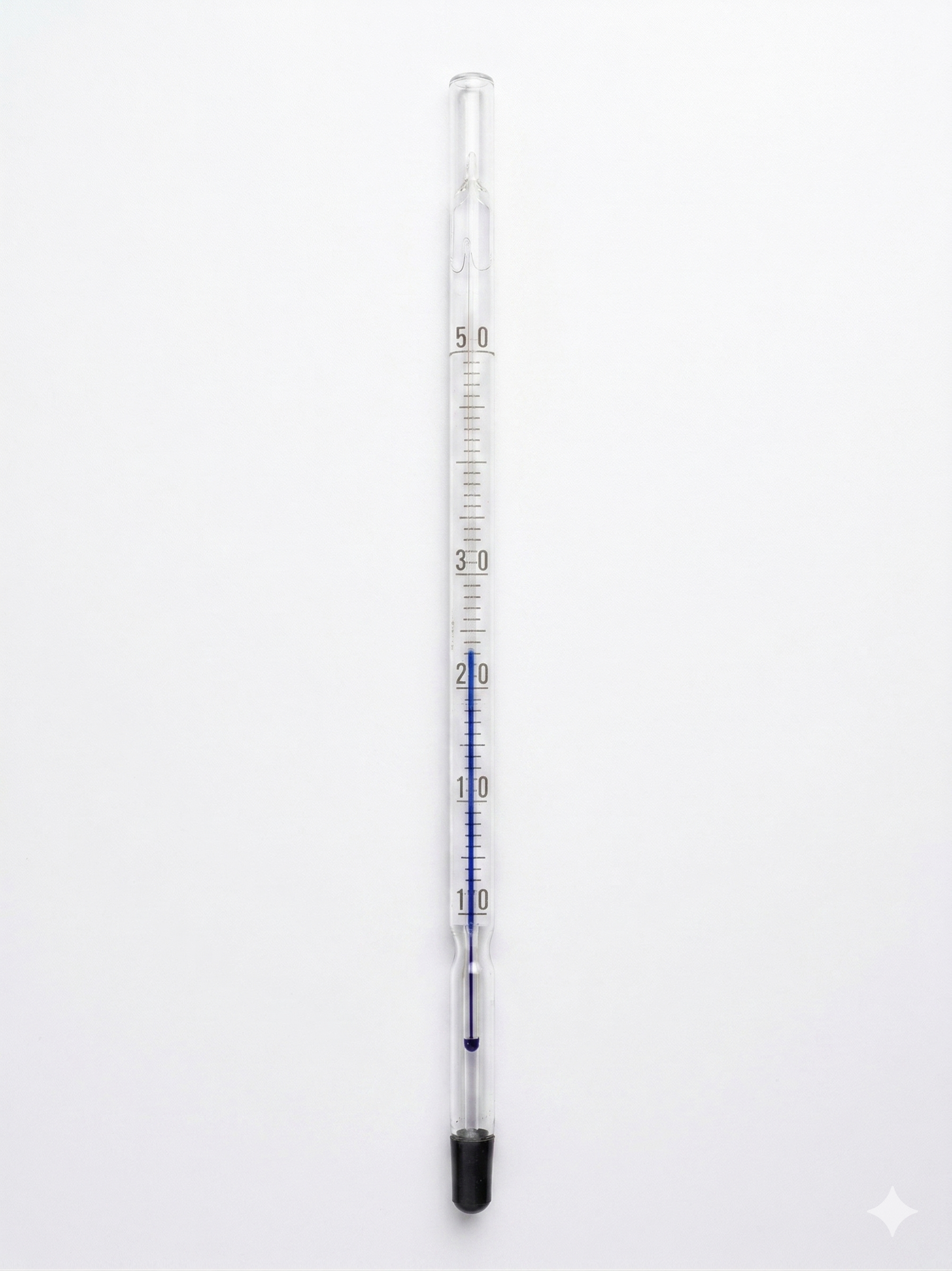 Blaues Thermometer kurz