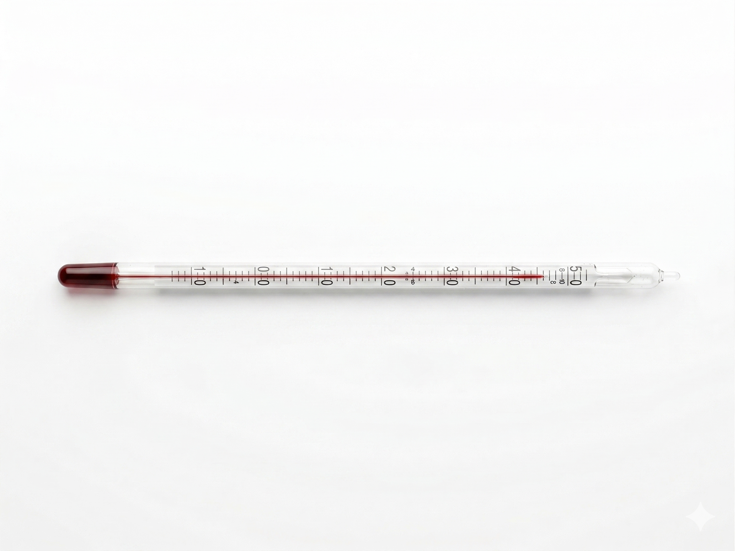 Rotes Thermometer kurz